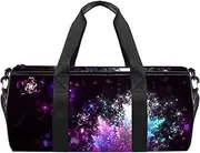 EGGDIOQ Fractal Flowers Apophysis Designed Travel Duffel Bag Luggage Tote Bag Gym Sports Bag for Man Women