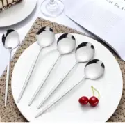 36-Pcs Dinner Spoons, 8.3 Inch Spoons Silverware, Stainless Steel Sp - Silver
