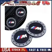 2 pk Cup Mat Car Drink Holder Insert Silicone Coaster Set for B-M-W M-Sport Sty3