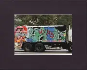 8X10" Matted Print Street Art Graffiti Picture: SPON GNR, 2007