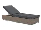 FurnitureOkay Dubai Wicker Sunlounger - Brown