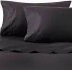 WAMSUTTA 500 Thread-Count Pimacott Sheet Set (Black, Full)