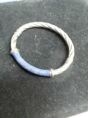 Sterling silver hinged bangle bracelet 18.5 Garms