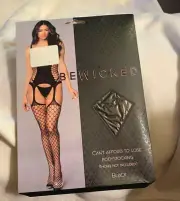 Be Wicked Can't Afford To Lose Bodystocking Black OSFM