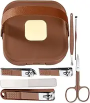 Manicure Set Women - Household Ear Spoon Nail Clippers | Travel Hygiene Kit, Nail Care Portable Grooming Set with Case for Manicure Pedicure