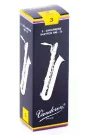 NEW - Vandoren #3 Baritone Saxophone Reeds (5) - #SR243