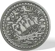 Motivational Gifts Never Give Up Challenge Coin Reminder Coin Encouragement Pocket Token