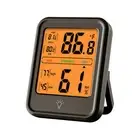 New Mini Thermometer Hygrometer Humidity Meter Magnetic Backlit Digital LCD