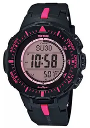 Casio ProTrek PRG-300-1A4 Triple Sensor Solar Sport Watch - Black/Purple - Refurbished (Excellent Condition)