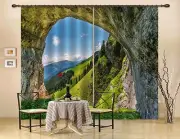 3D Cave sky 25 Blockout Photo Curtain Printing Curtains Drapes Fabric Window AU