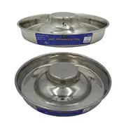 Zeez Stainless Steel Durable Puppy Saucer 28cm - 2 Sizes