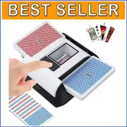 Automatic Card Shuffler with One-Press Auto & Manual Modes - Quiet & Efficient