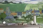3D Auvers Landscape Wallpaper Wall Mural Removable Self-adhesive 153