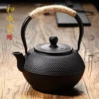 在飛比找ETMall東森購物網優惠-和成堂 鑄鐵壺無涂層 鐵茶壺日本南部生鐵壺茶具燒水煮茶老鐵壺