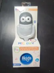 Singing Machine Kids 2 in 1 Portable Bluetooth Speaker w/ Mic Guy Microphone