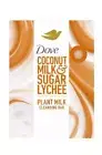 2 Dove Beauty Plant Based Bar Soap coconut milk & Sugar Lychee bar soap 5 Oz