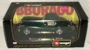 LG248 BURAGO BBURAGO 1508 Voiture 1/24 Green Jaguar XK 120 Coupé 1948 New In Box