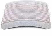 Yueton 20pcs 100/180 Grit Curve Double Sided Zebra File Emery Board Nail Files