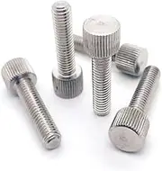 5/10pcs M2 M2.5 M3 M4 M5 M6 304 A2 Stainless Steel Knurled Flat Round Small Head Hand Tighten Thumb Screw Bolt Adjust Toolless(M3x10mm 10pcs)
