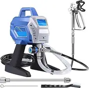 Electric Paint Sprayer 3000psi Airless Sprayer with Low Overspray Adjustable Pressure & Motor Speed for House Painting DIY Garage Home Paint Sprayer