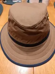 Tilley TWC7 The Outback Hat Waxed Cotton British Tan /Navy Size 7 1/4 New W Tags