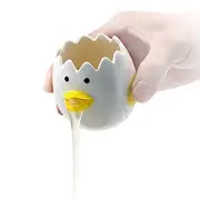 LuoCoCo Cute Egg Separator, Ceramics Vomiting Chicken Egg Yolk White