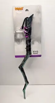 NEW! SPIRIT Halloween Wizard Witch 14" Wand Stick Twig Costume Magician Spell