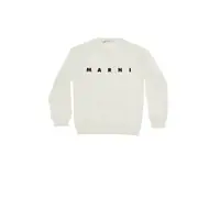 [MARNI] MARNI Logo print crewneck sweatshirt Kids 14Y 14Y White