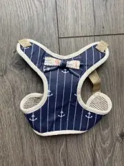 Small Dog And Cat Harness Small Navy Blue