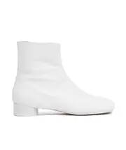 MM6 Maison Margiela Anatomic Square Toe Ankle Boots 35,37.5,36,37,38.5,38,39.5,39,40,36.5,41 WHITE