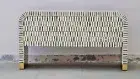Bone Inlay Curved 6 Drawers Console - Green Grey Stripe