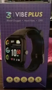3 Plus Vibe Plus Smart Watch- GPS/ Heart Rate/Blood Oxygen/Sleep Monitor