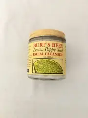 BURT'S BEES LEMON POPPY SEED Facial Cleanser 4 oz New Rare