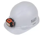 Klein Tools 60107 Hard Hat, Non-Vented, Cap Full Brim with Removable Headlamp
