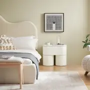 Isla White Bedside Table