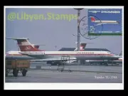 LIBYA 1984 Tupolev Russia USSR ICAO Aviation (maximum-card)