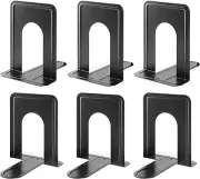 Maxgear Book Ends Universal Premium Bookends for Shelves, Non-Skid Bookend, Heav