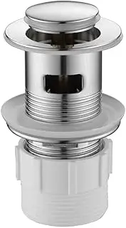 Decaura Overflow Bathroom Basin Push Pop Up Plug Waste Drain Plug with 40mm Adapter