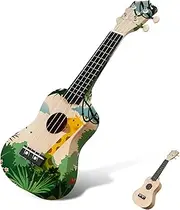 SWOOMEY 1 Set DIY Ukulele Kit Ukulele Making Supplies for Beginners Handmake Your Own Musical Instrument Educational present for Family Bonding and Creativity