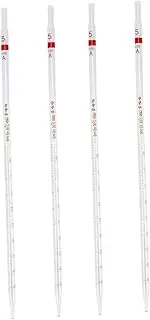 Gatuida Precision Lab Pipette Pcs Glass Ring Pipettes Scale Measuring Straw Safe for Experiments