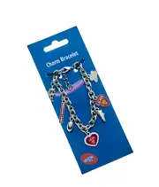 Brisbane Lions AFL Charm Bracelet Team Logo Charms Jewellery