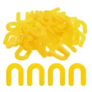 100Pcs Horseshoe Shim Tile Spacers Wall Floor Tile Plastic 3/16 Inch Yellow