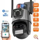 9MP WIFI Security Camera 8X Zoom Auto Tracking PTZ Three Lens Night Vision Cam