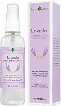 Lavender Linen and Room Spray, Made with Pure Lavender Essential Oil, Natural Air Freshener, Relaxing Home Fragrance, Bathroom and Sleep Spray (120 mL)