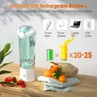 Portable Blender for Shakes and Smoothies Single Serve Travel Fruit Juice Maker