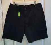 BRIXTON Men's Black Chino Walk Shorts CHOICE CHINO Size 36 - NWT