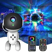 Astronaut Robot Star Galaxy Projector Night Light – Timer App Control Starry Nebula Ceiling Projector for Kids Adults Bedroom Decor, Birthday Gift