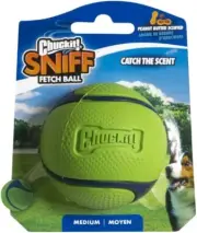 Chuckit! Sniff Fetch Ball PEANUT BUTTER Scented Medium Dog Toy