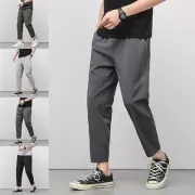 Comfortable and Lightweight Ice Silk Pants for Men in Korean Business Style