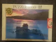 Vintage 1997 Educa 1000 Piece Puzzle SCOTTISH NIGHTFALL